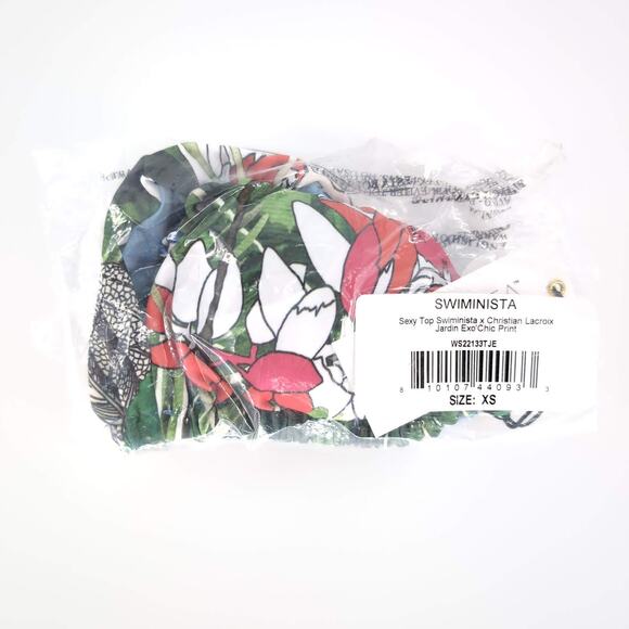 Swiminista x Christian Lacroix Sexy Bikini Top Jardin Exo'Chic - Size XS - NWT - Picture 2 of 15